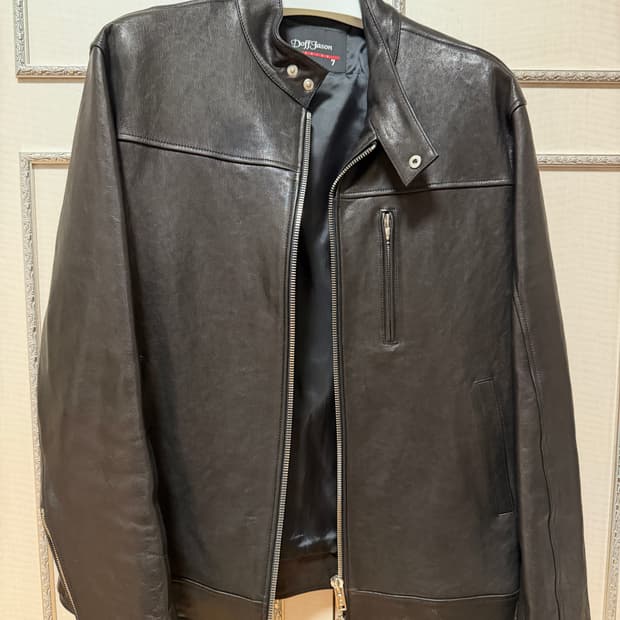 도프제이슨 램스킨 배지터블 가죽자켓