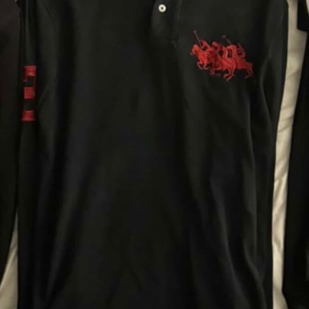 빈티지 폴로 랄프 로렌 카라티 블랙