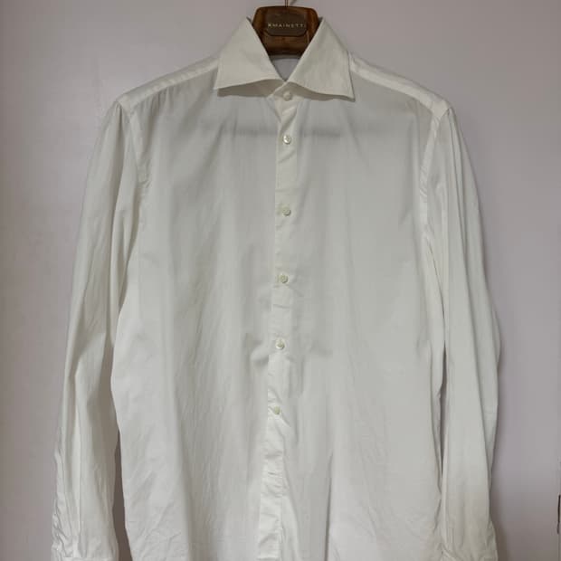 라마르쉐 바나꼬레 머신메이드 화이트 드레스셔츠 16.5/42