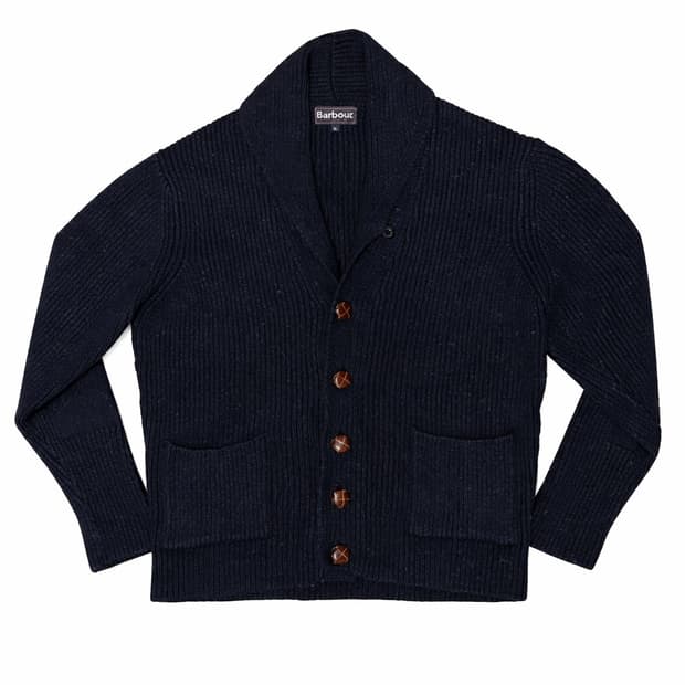 Barbour Clifton Chunky Shawl Collar Card