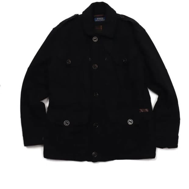 POLO RALPH LAUREN 다크네이비 울 사파리 자켓