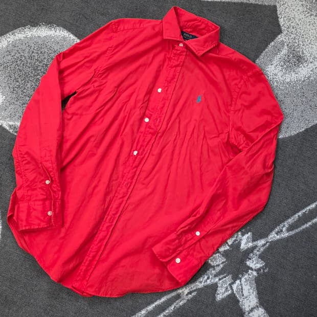 폴로 랄프로렌 가먼트다잉 여성용 셔츠  55 (토마토 컬러)