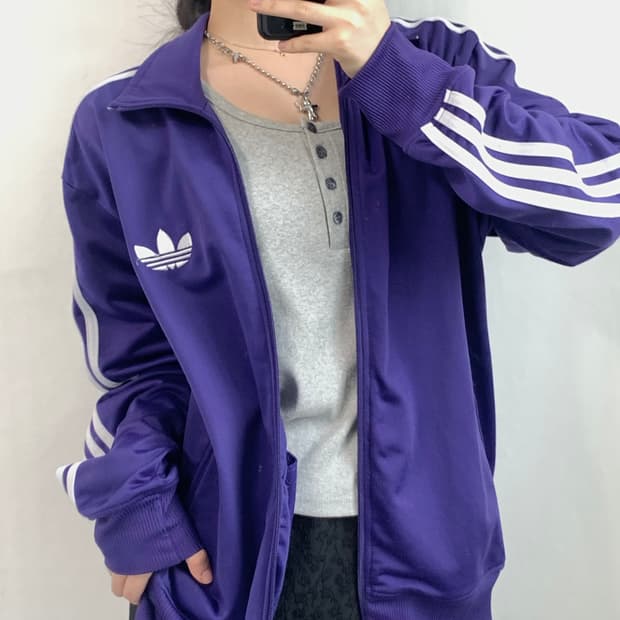 Adidas 아디다스 퍼플 파이어버드 트랙탑