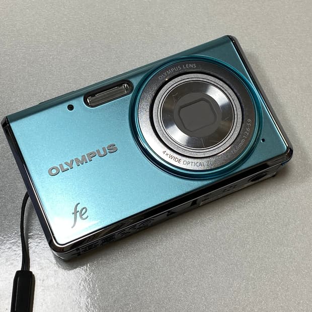 올림푸스 Fe 4020 라이트블루 디카 빈티지 디지털 카메라