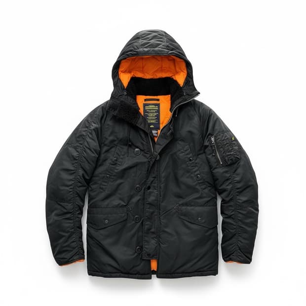 알파인더스트리 N3B 패딩 블랙 M