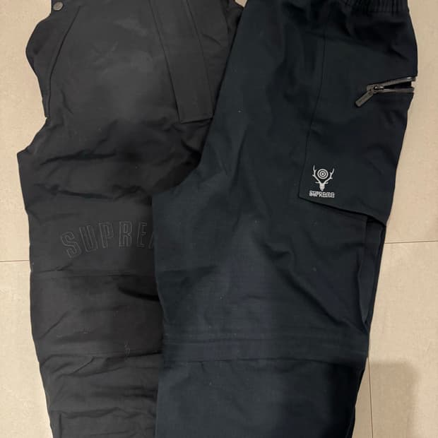 슈프림 x 노스페이스 아크로고 , 남이서팔 콜라보 팬츠