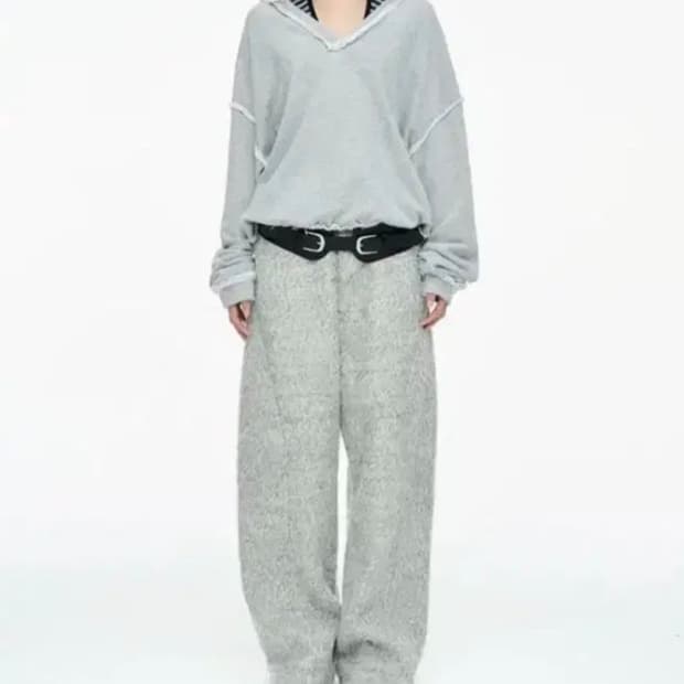 세릭 헤어리 와이드팬츠