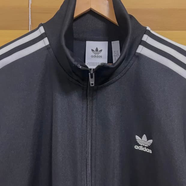 아디다스 남성 블랙저지 바람막이집업점퍼 XL