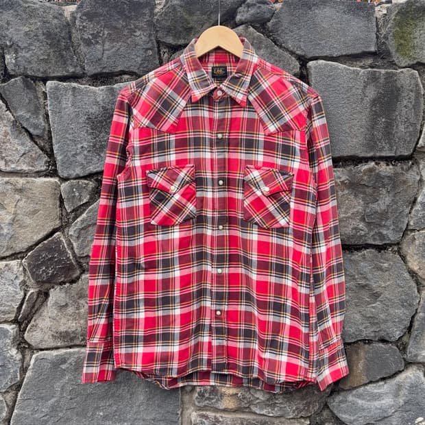 리 Lee 플란넬 웨스턴 셔츠