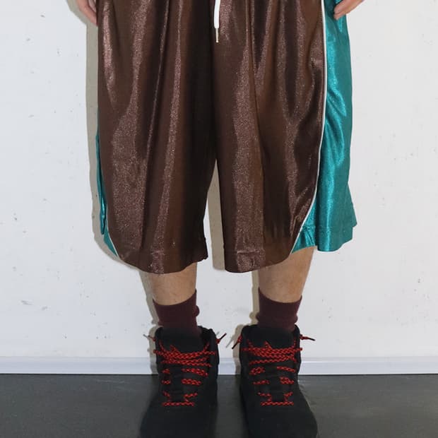 빈센트 보일리-샤틀랭 배기 볼 쇼츠 브라운 & 틸