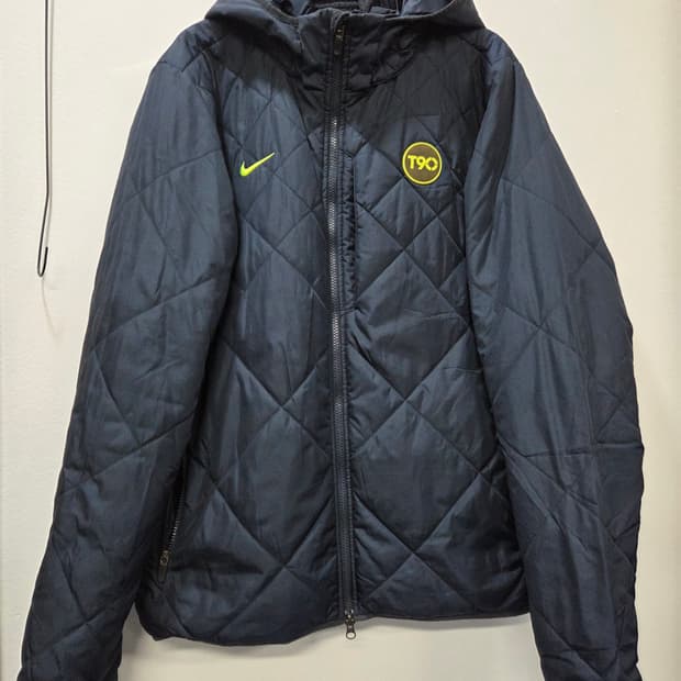 나이키 T90 후드 퀼팅 패딩 점퍼 XL 엑스라지