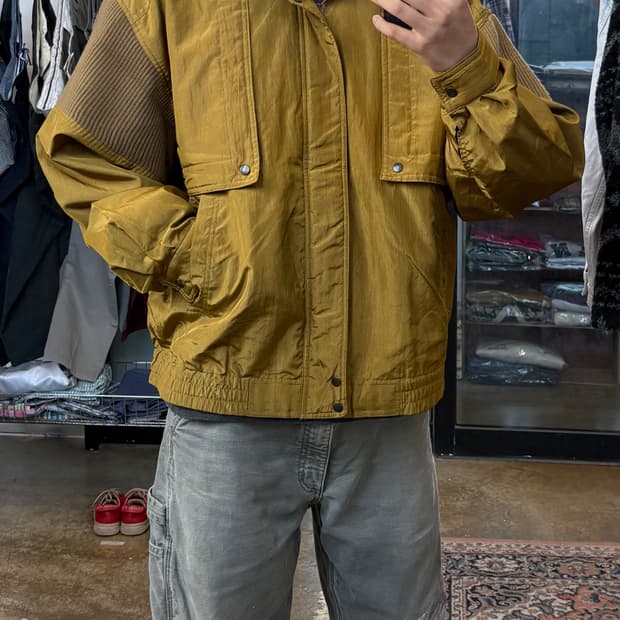 JPN 나일론 블루종 집업 재킷