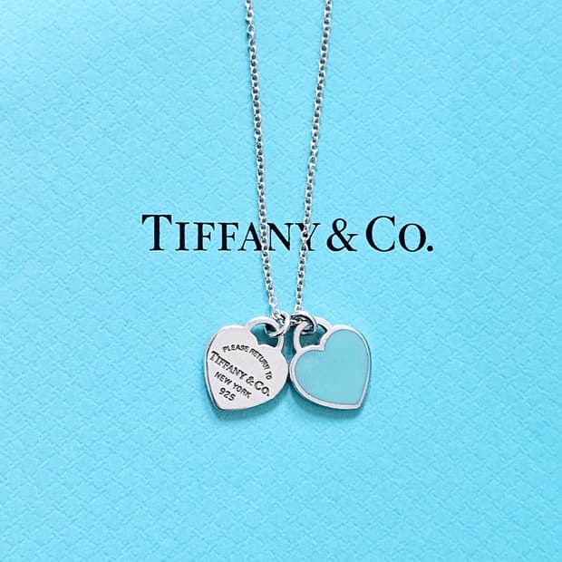 티파니앤코 리턴투 더블하트 민트 미니 목걸이[정품/풀박스]