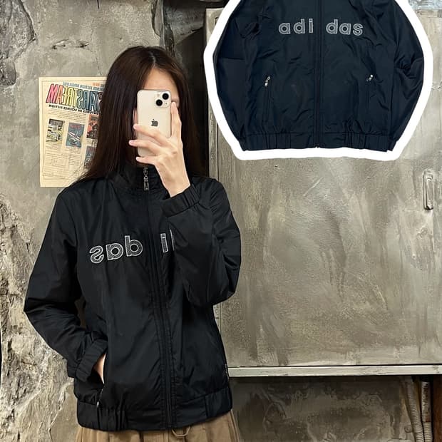 아디다스 바람막이 블랙 XL #csz664