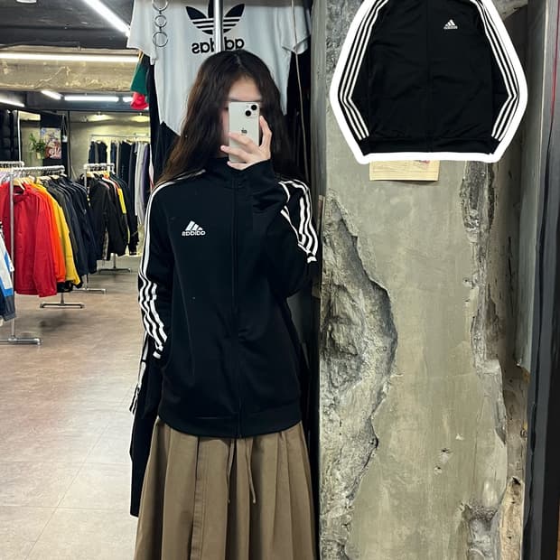 아디다스 져지 블랙 M #csz2076