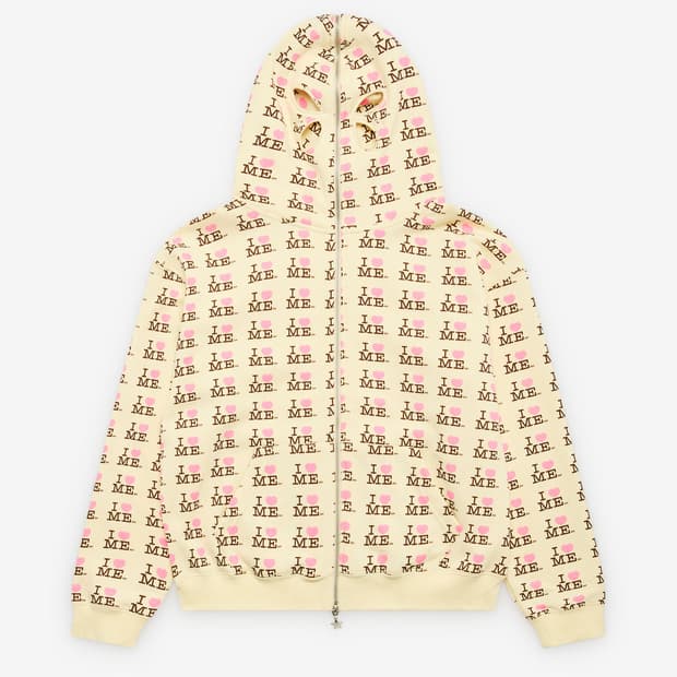 [M]애슐리 윌리엄스 26ss 아이 하트 미 버터플라이 후드집업/옐로우