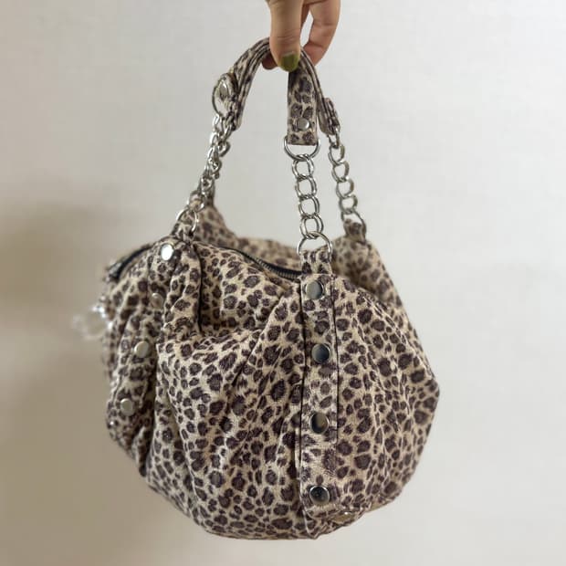 호피무늬 갸루 백