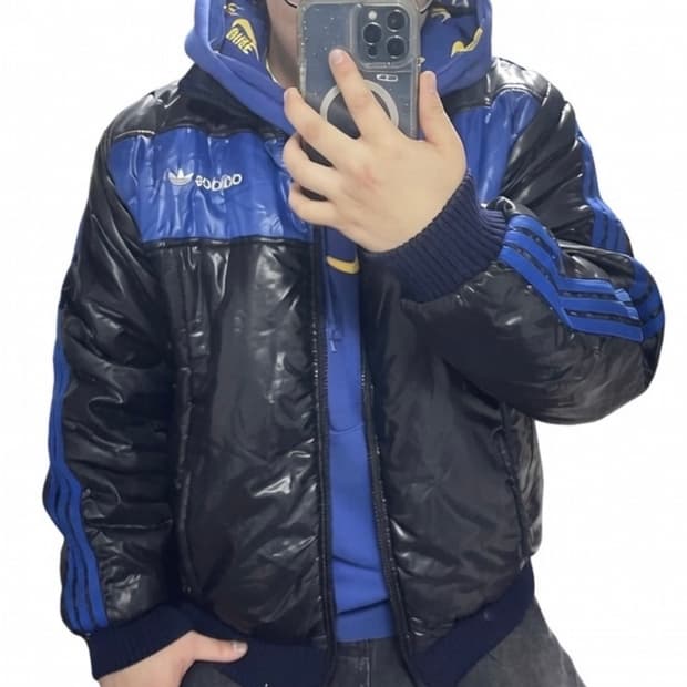 아디다스 삼선 패딩