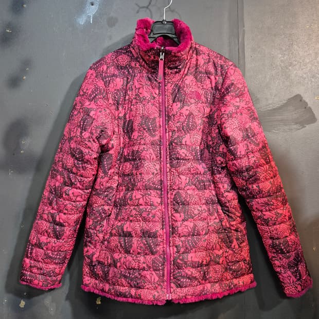 노스페이스 리버시블 양면 핑크 패딩 66  77