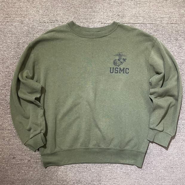 (M) USA USMC 밀리터리 미해병대 스웻셔츠 맨투맨  
