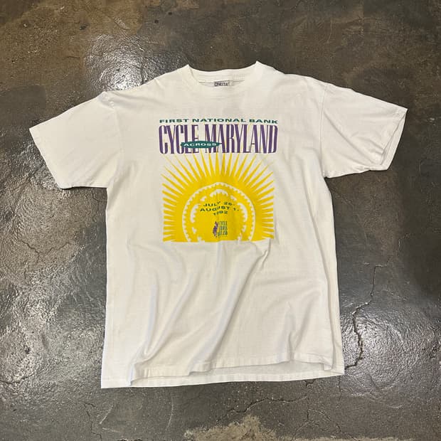 90s ONEITA Made in USA 싱글스티치 사이클 티셔츠 XL