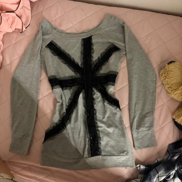 아케호무 펑크 롱슬 롱슬리브 갸루 