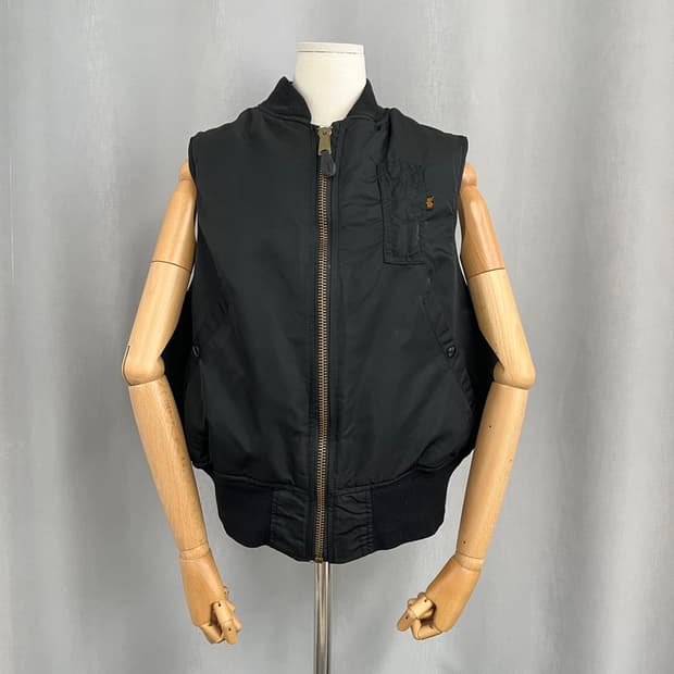 알파인더스트리 MA-1 집업 베스트/#3605