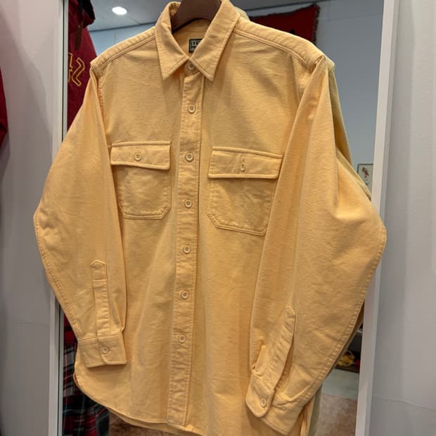 90s L.L.Bean 엘엘빈 헤비코튼 투포켓 샤모아 셔츠 (USA)