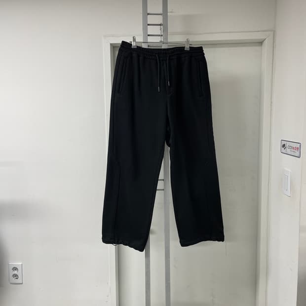 준지 로고 트레이닝 팬츠 블랙 46