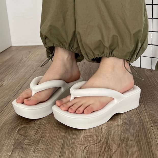 EVA 키높이 통굽 조리 가벼운 슬리퍼 5cm