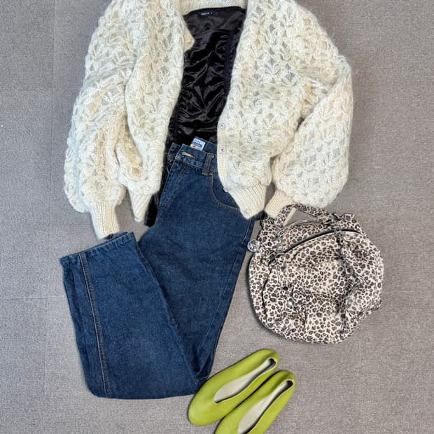 빈티지 lemanie 모헤어 가디건