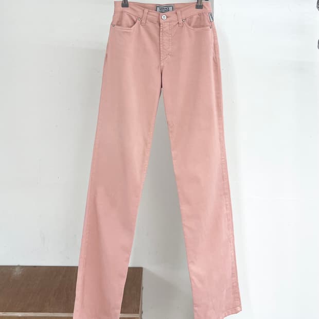 베르사체 핑크 코튼 팬츠