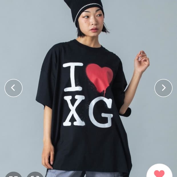 X girl I LOVE XG LOGO S/S BIG TEE DRESS