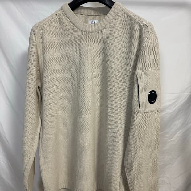 CP컴퍼니 렌즈와펜 아이보리 니트 (46)