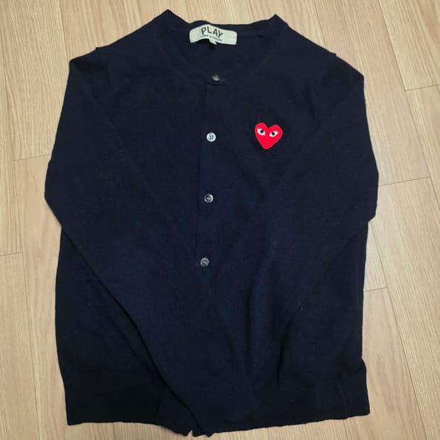 L) 꼼데가르송 레드 와펜 여성 가디건