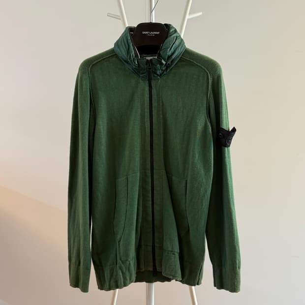 코튼 후드 집업