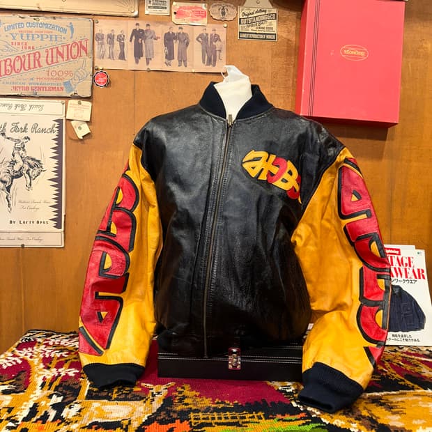 ( XL-2XL ) 레더자켓 항공점퍼 항공자켓 빈티지가죽 봄버자켓 