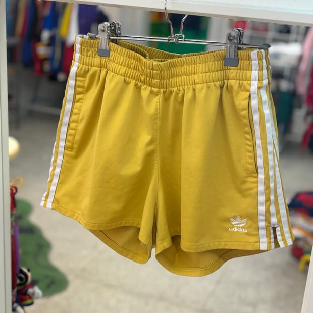 Vintage Adidas Jersey Mustard Shorts