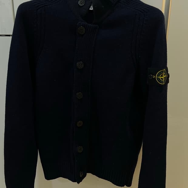 스톤아일랜드 네이비집업가디건 S