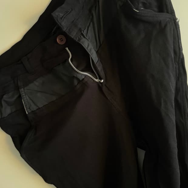 꼼데가르송 옴므 플러스 에버그린 축융 팬츠