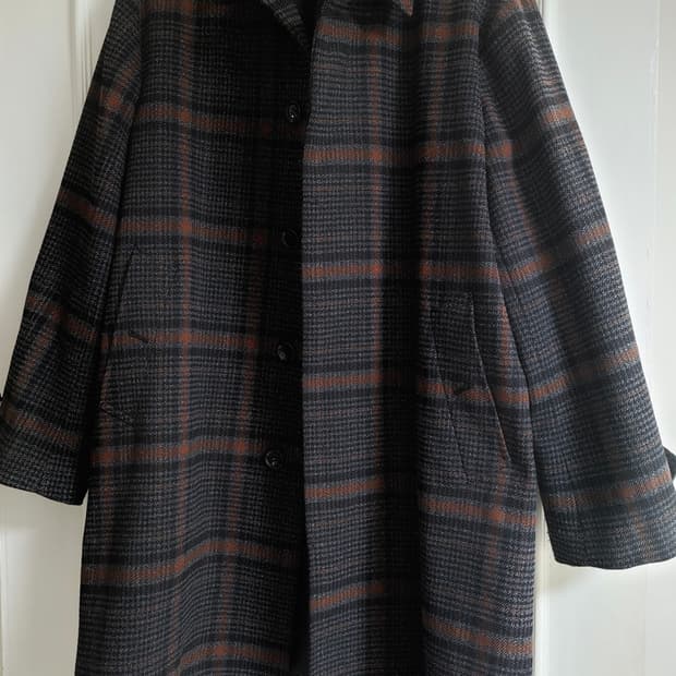 저널스탠다드 울 체크 코트 L