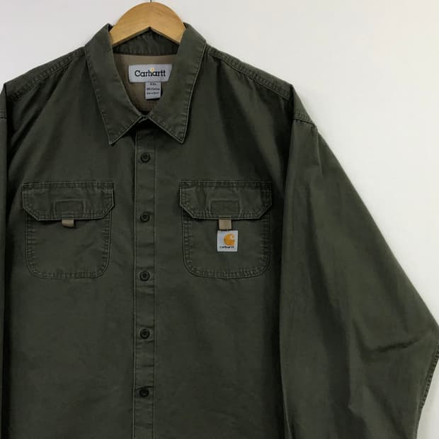 Xxl 칼하트 카키 워크 셔츠