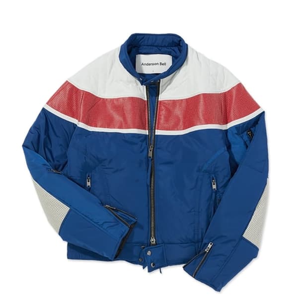 앤더슨벨 브라이언22 바이커 페디드 점퍼 (블루) M 