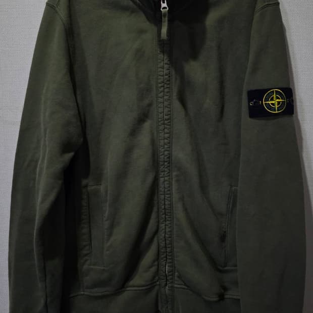 정품 스톤아일랜드 24FW 와펜 패치 집업 자켓 95/M