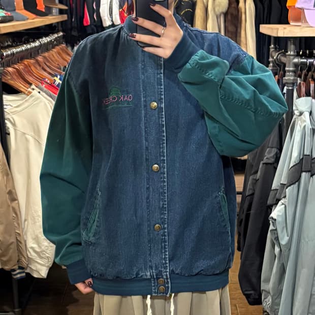 [HI] VTG 데님바시티자켓 진청