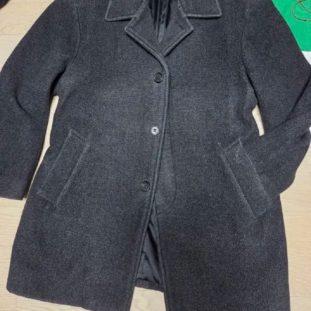입생로랑 헤링본 울 코트