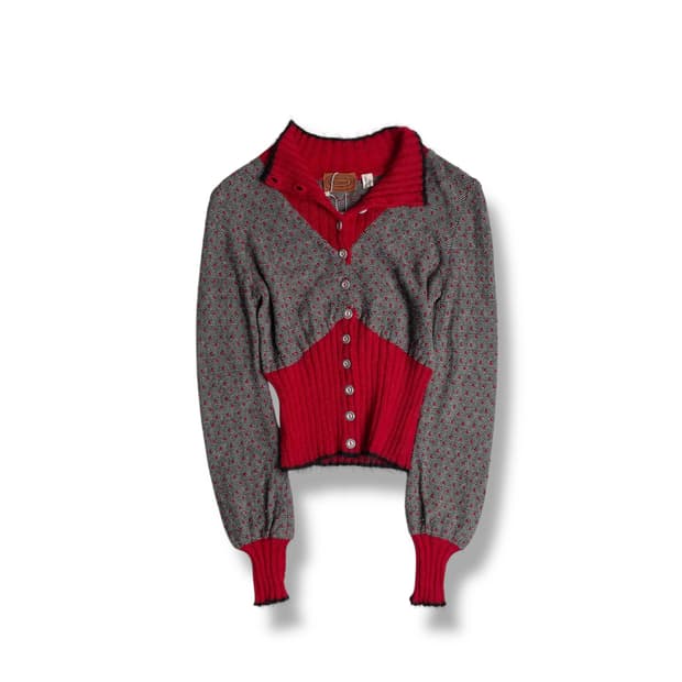 Missoni 레드 도트 가디건 (italy)  