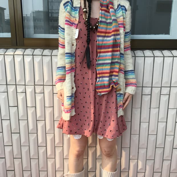 Pattern sleeveless onepiece