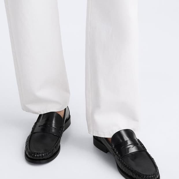 자라 맨 리미티드 에디션 레더 로퍼