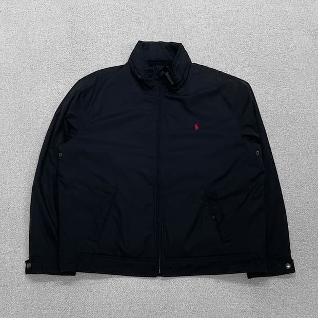 폴로 랄프로렌 포니 로고 폴리쉘 페리 점퍼 블랙
